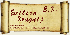 Emilija Kragulj vizit kartica
